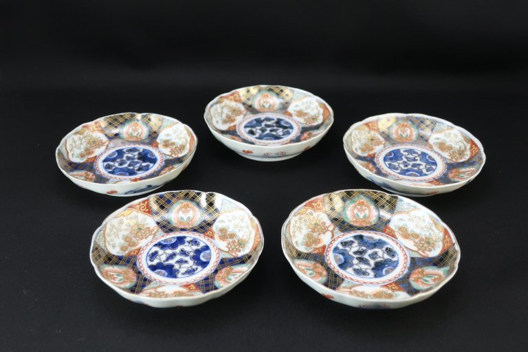 Τ / Imari Small Polychrome Plates  set of 5