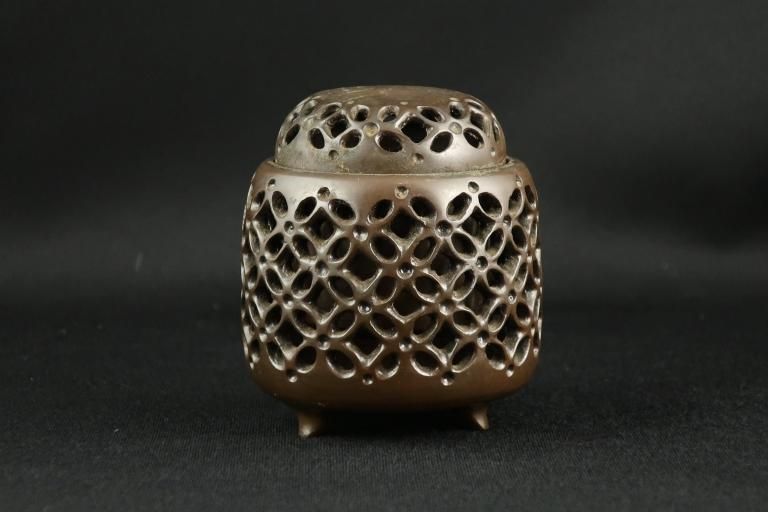 銅器七宝透かし香炉 / Bronze Small Incense Burner