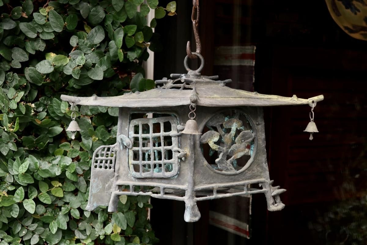 銅器釣灯籠 / Bronze Hanging Lantern - OKURA ORIENTAL ART 銅器釣灯籠 / Bronze Hanging Lantern - OKURA ORIENTAL ART