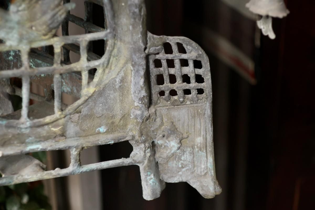 銅器釣灯籠 / Bronze Hanging Lantern - OKURA ORIENTAL ART / 大蔵