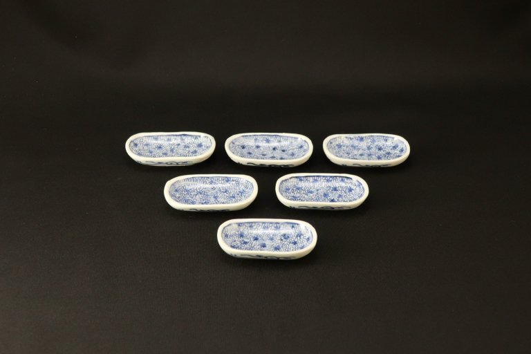 ΤʸȽƦϻ / Imari VERY Small Oval Plates  set of 6