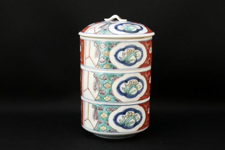 Τʽšʾ/  Imari Polychrome 'Danju' Food Boxes