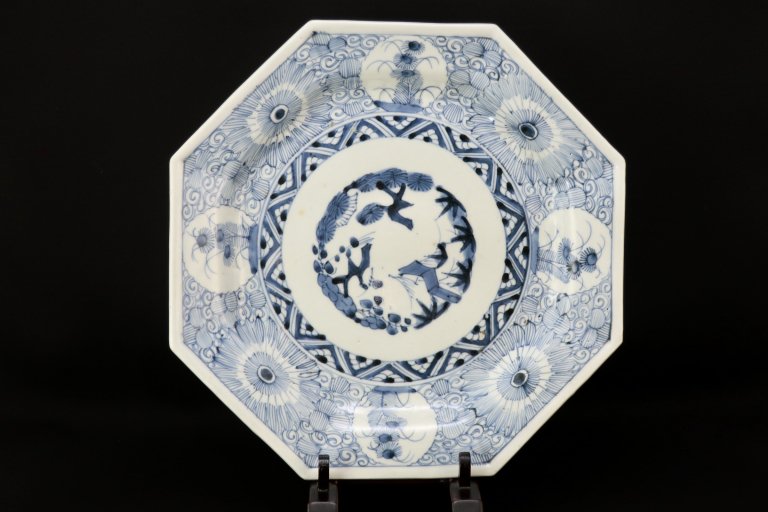 ΤյƲ־ʸȬ绮 / Imari Large Blue & White Plate 