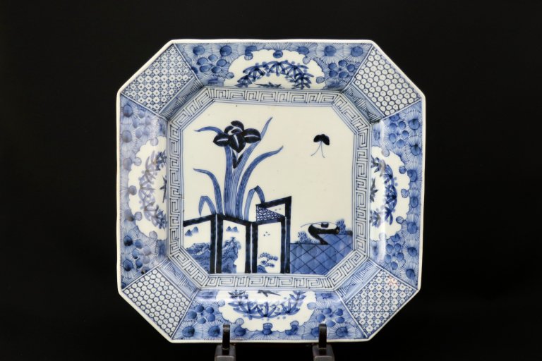 ΤվԳʸڳ绮 / Imari Large Square Blue & White Plate