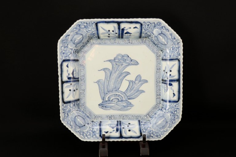 Τնڳ绮 / Imari Square Blue & White Plate