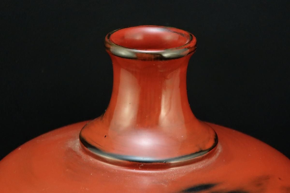 根来塗瓶子 / Negoro-lacquered Sake Bottle - OKURA ORIENTAL 根来塗瓶子 / Negoro-lacquered Sake Bottle - OKURA ORIENTAL