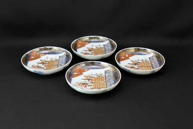 ΤƲƤο޻ / Imari Small Polychrome Plates  set of 5