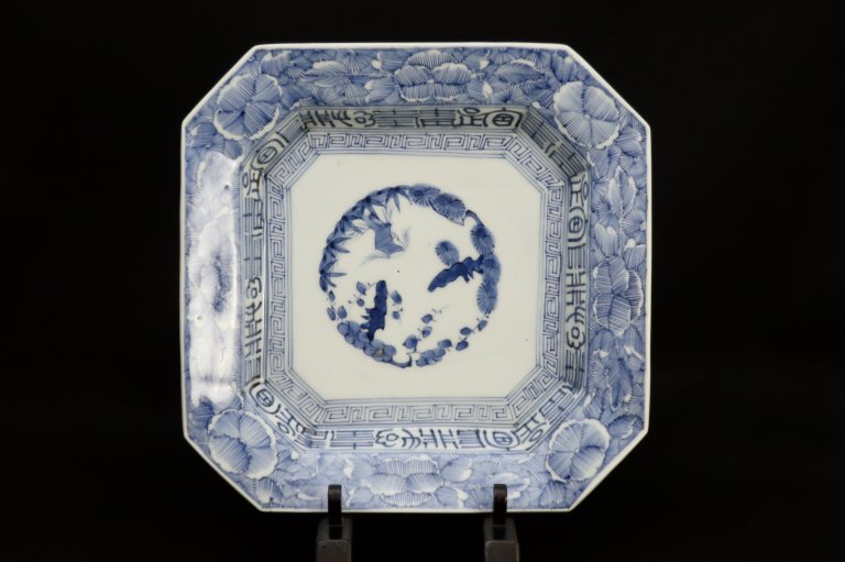 Τվʸڳ绮 / Imari Square Blue & White Plate 