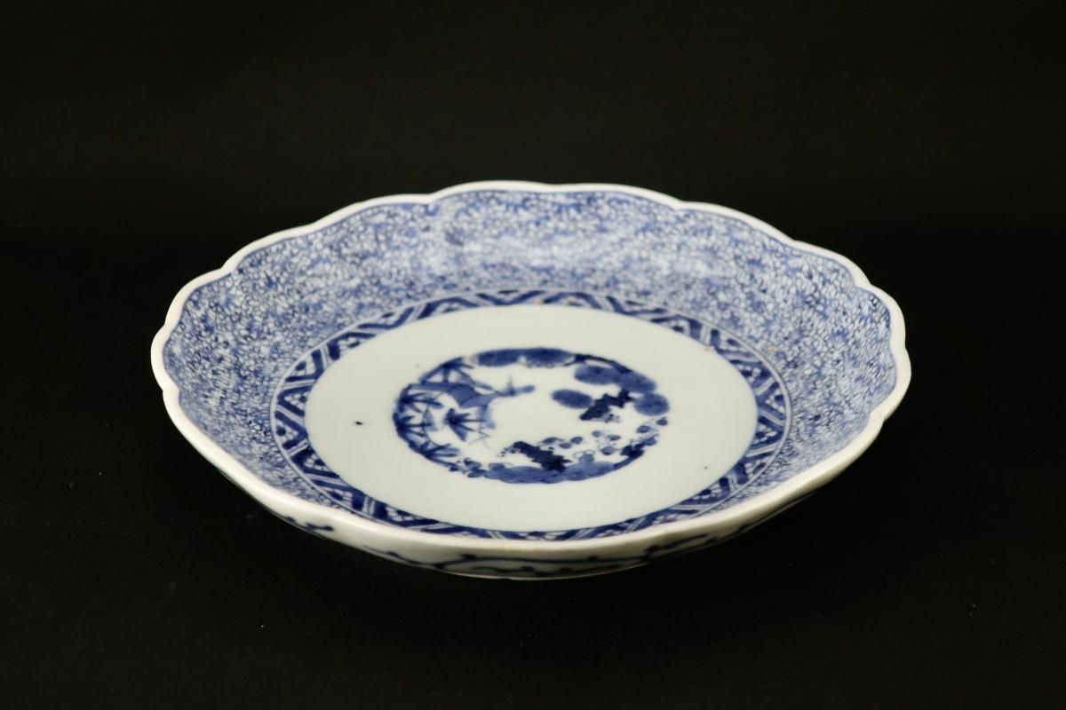伊万里染付微塵唐草文六寸皿 六枚組 / Imari Blue & White 伊万里染付微塵唐草文六寸皿 六枚組 / Imari Blue & White