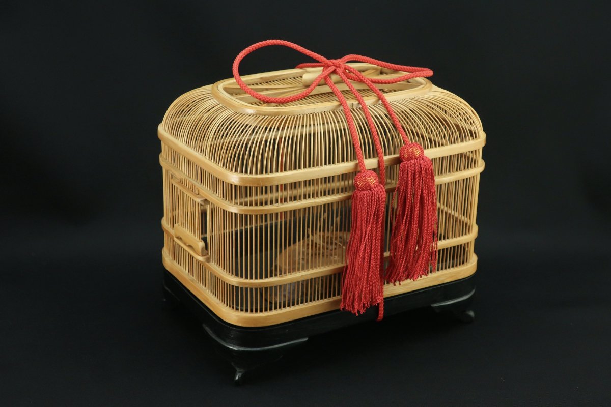 駿河竹千筋細工　大和型虫籠 / Bamboo Cricket Cage - OKURA ORIENTAL ART / 大蔵オリエンタルアート