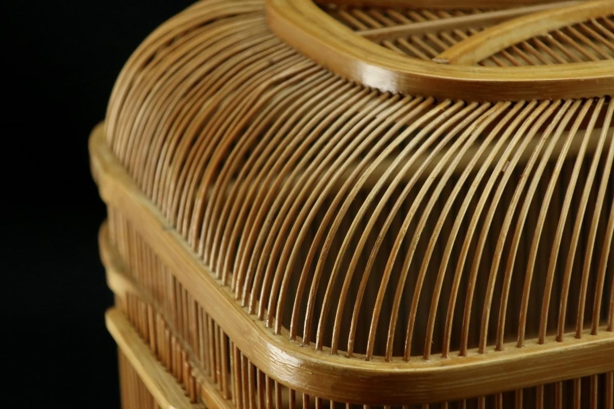 駿河竹千筋細工 大和型虫籠 / Bamboo Cricket Cage - OKURA