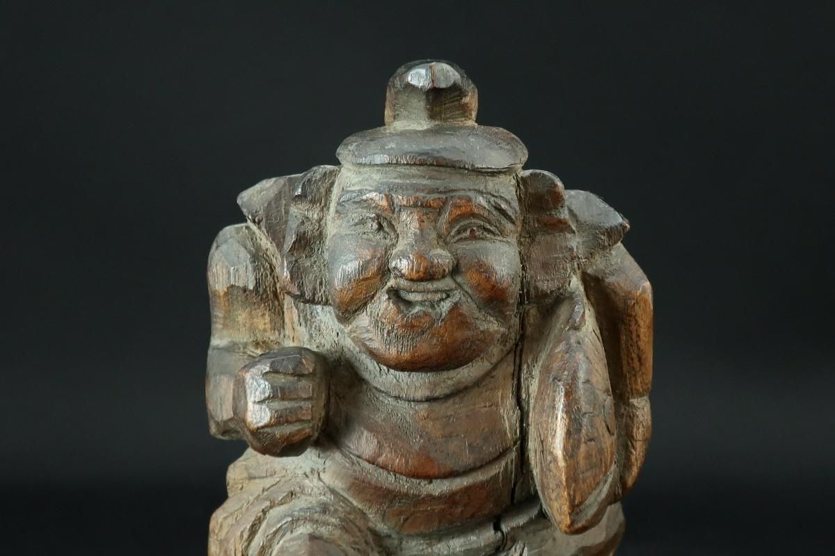 恵比寿大黒彫刻 楽天市場】恵比寿大黒 木彫り 置物 一刀彫 / 材料：桧