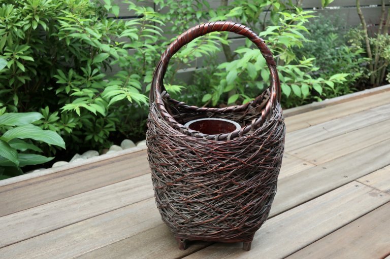 ݲ / Bamboo Ikebana Basket