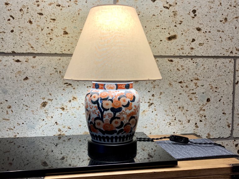 伊万里色絵壺テーブルランプ / Table Lamp of Imari Polychrome Pot