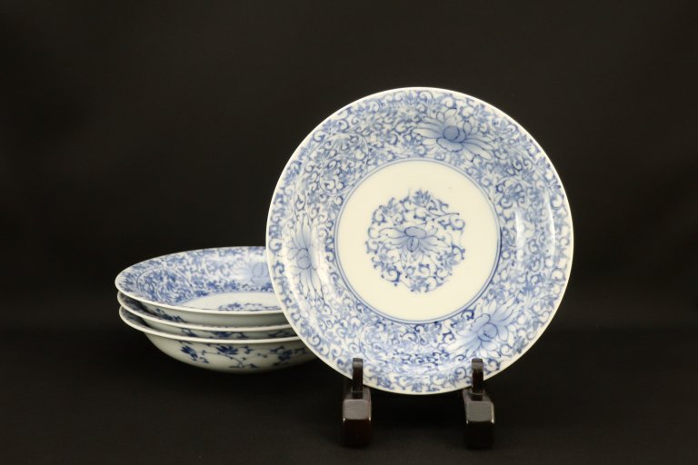 Τղʸϻ / Imari Blue & White Plates  set of 4