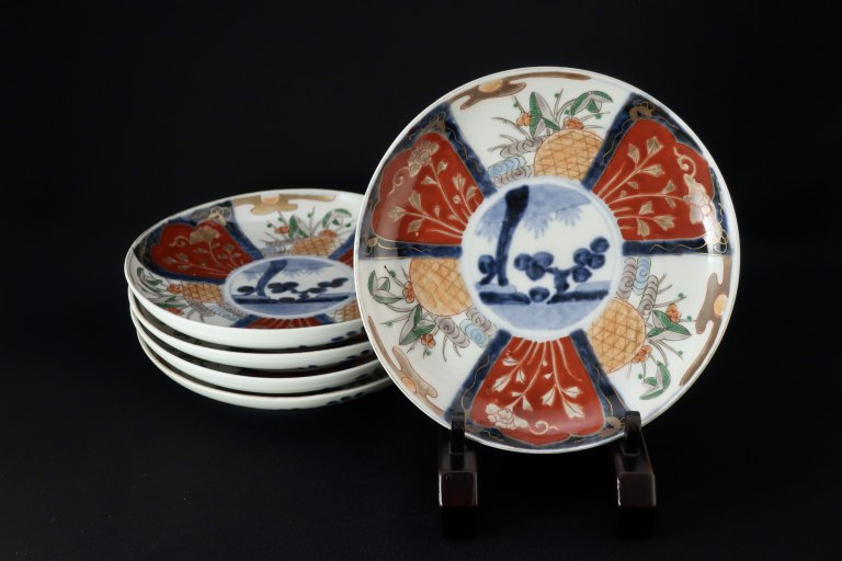 Τʸϻ / Imari Polychrome Plates  set of 5