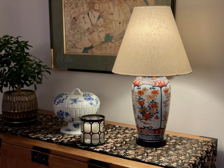 伊万里色絵壺テーブルランプ / Table Lamp of Imari Polychrome Pot