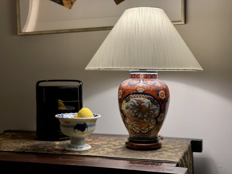 Τơ֥ / Table Lamp of Imari Polychrome Pot