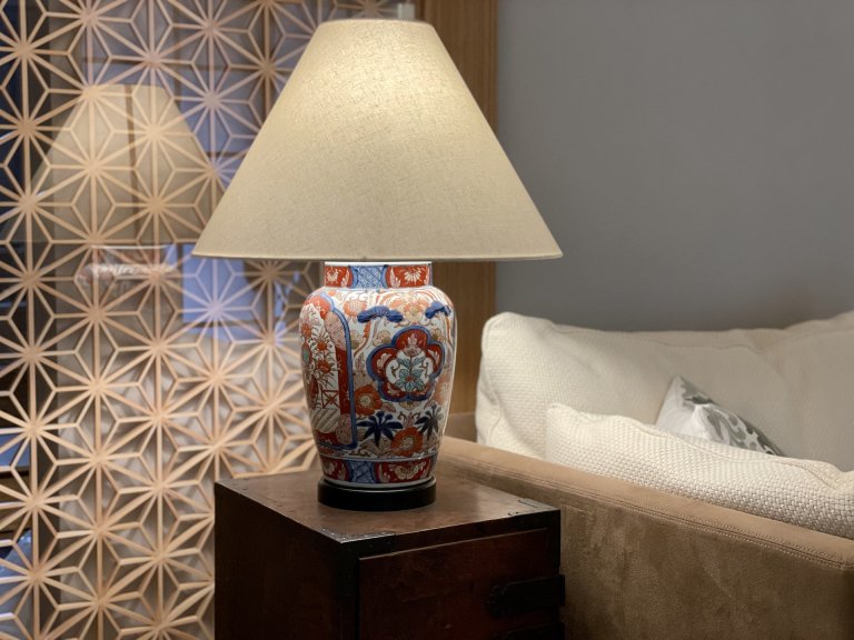 Τơ֥ / Table Lamp of Imari Polychrome Pot