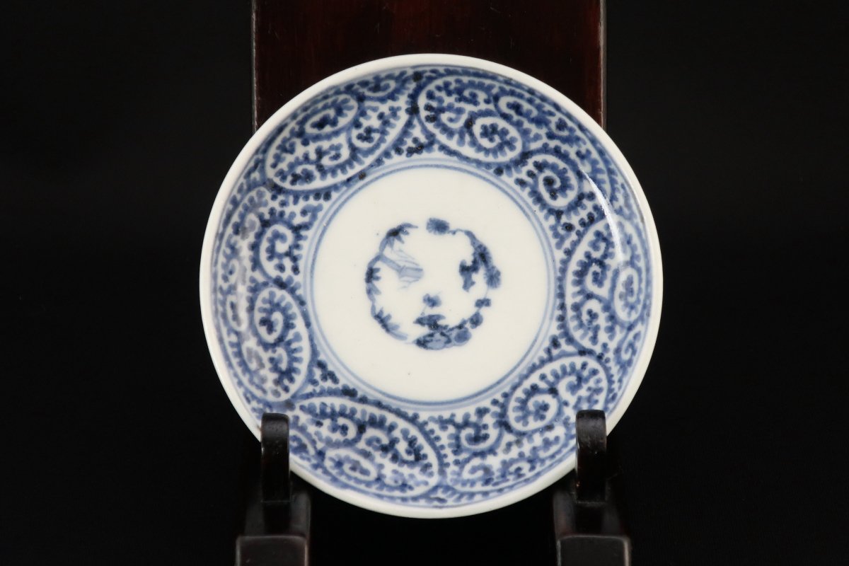 伊万里染付蛸唐草文様小皿 六枚組 / Imari Small Blue & White Plate 