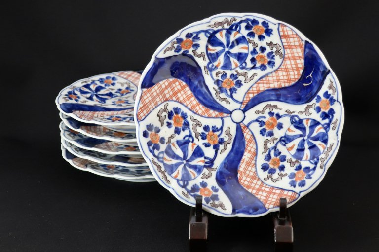 ΤǱʸϻ / Imari Polychrome Plates  set of 6