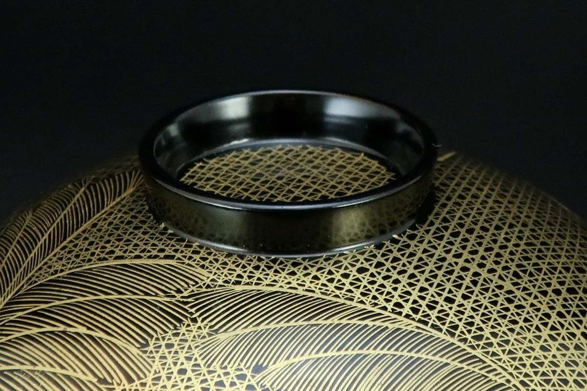 輪島塗沈金蒔絵吸物椀 五客組 / Wajima black-lacquered Soup