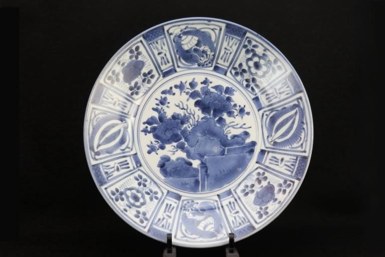 古伊万里　伊万里　染付　鷹の図　大皿　菓子皿　蔵出し　３客 古伊万里 染付 墨弾瓜の図 膾皿 5客セット
