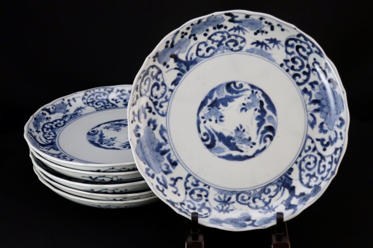 ΤȴʸȾϻ / Imari Blue & White Plates  set of 5