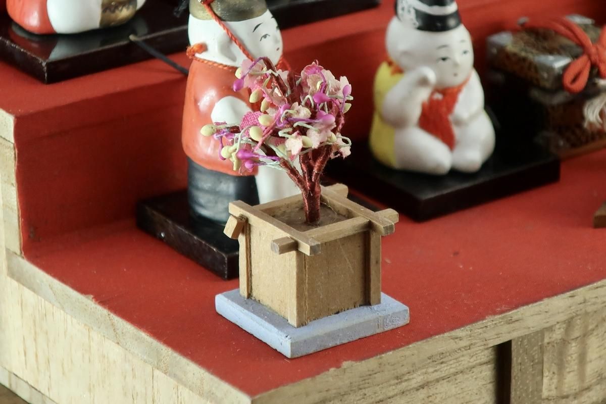 千草雛（御所人形雛）セット / Small 'Hina' Dolls Set - OKURA