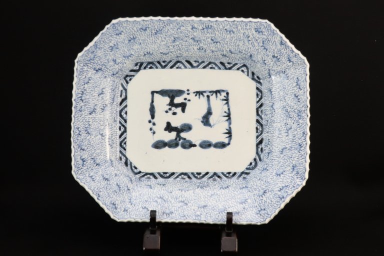Τʸڳ绮 / Imari large Rectangular Blue & White Plate