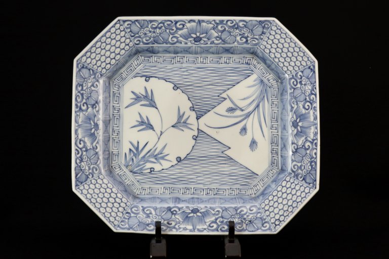 ΤĹ绮 / Imari Large Rectangular Blue & White Plate