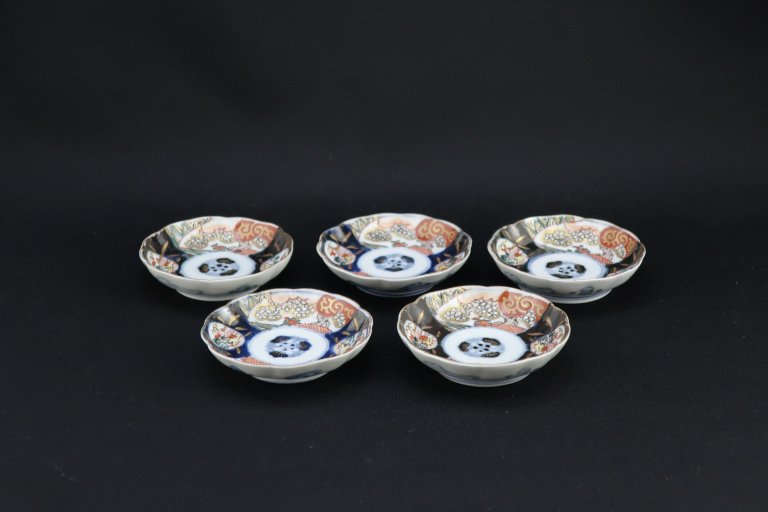 ΤֻʸƦ / Imari Small Polychrome Plates  set of 5