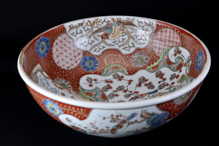伊万里色絵龍花鳥文大鉢 / Imari Large Polychrome Bowl with the picture of Dragon, Bird & Flowers