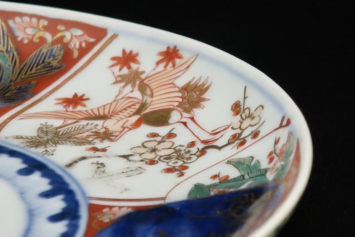 古伊万里 色絵鶴松竹梅楼閣文 長皿1枚 アンティ－クの通販 by