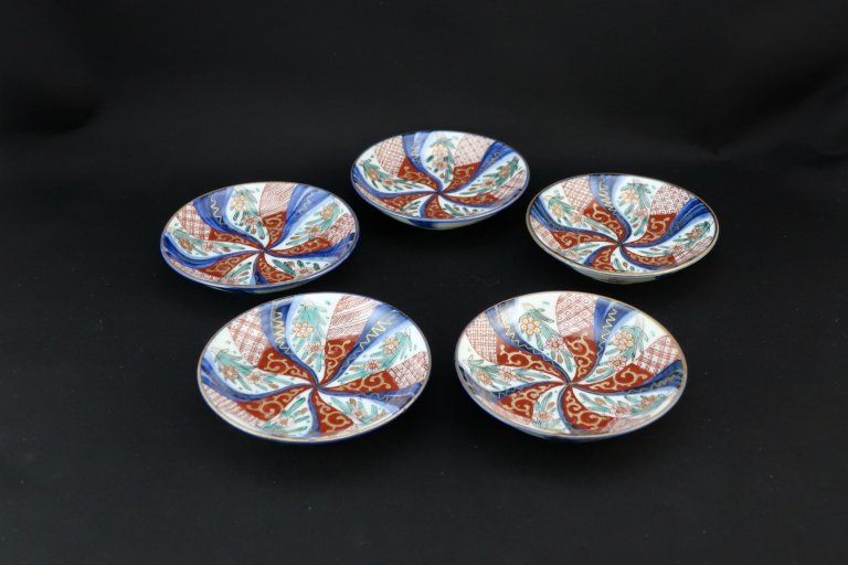 ΤǱʸ / Imari Small Polychrome Plates  set of 5
