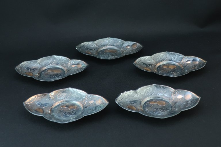 Ƽɻýĳ˸ / Bronze Tea Cup Saucers  set of 5