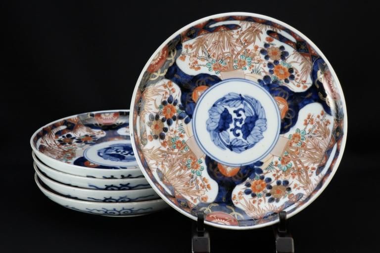 Τʸ / Imari Polychrome Plates  set of 5