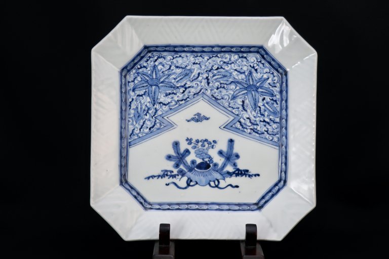 ΤվŴʸڳ绮 / Imari Large Square Blue & White Plate