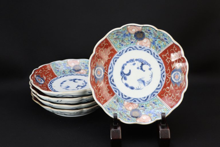 Τֳʸϻ / Imari Polychrome Plates  set of 5