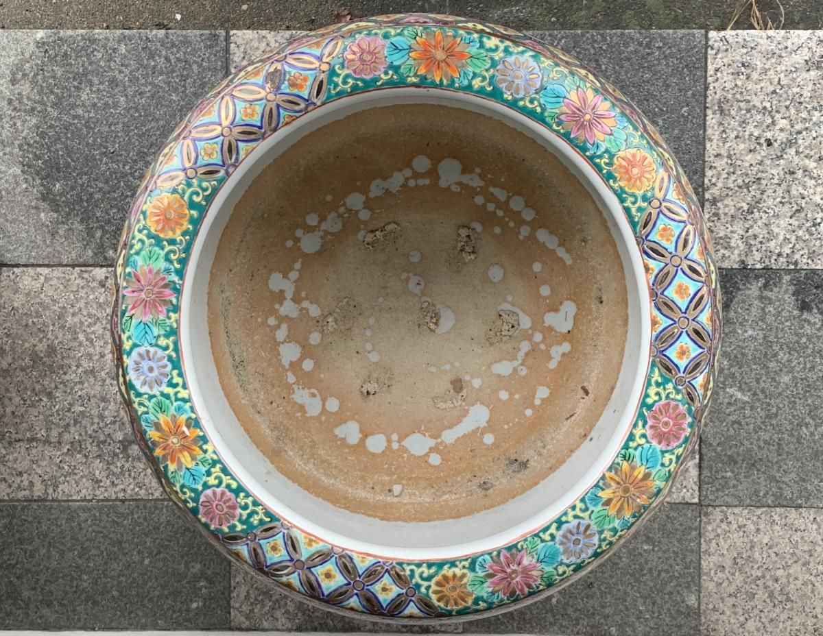 伊万里色絵十錦手火鉢 / Imari Polychrome Hibachi - OKURA ORIENTAL