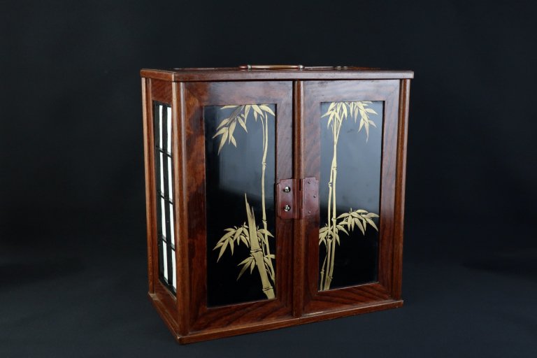ݼȢ / 'Bento' Set in the lacquered Box with 'Make' picture of Bamboo