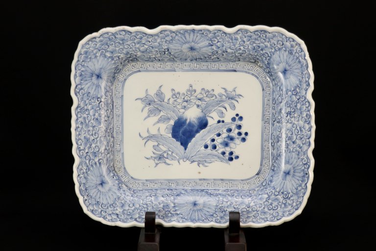 ΤʸĹ绮 / Imari Large Rectangular Blue & White Plate