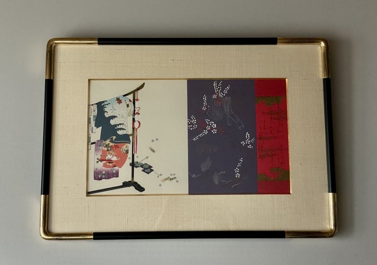 ̿ǲۡïµ / Frame of Colored Woodblock Print