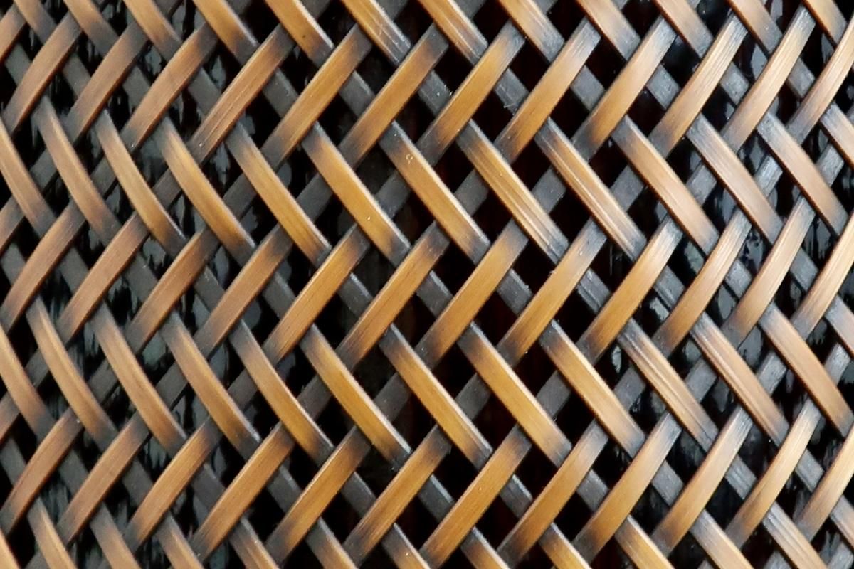 再度お値下げ】花籠 竹細工 一輪ざし 壁掛けタイプ 鳥居一峯作