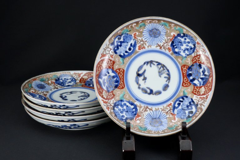 Τʸϻ / Imari Polychrome Plates  set of 5