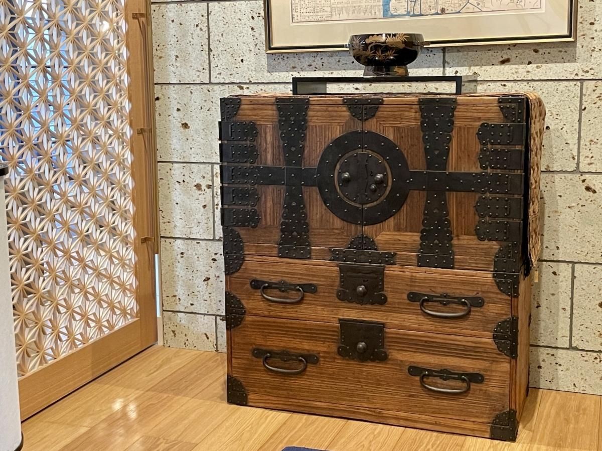 箪笥 引き出し 和風 昭和 レトロ 古風 桐 タンス たんす 完成品
