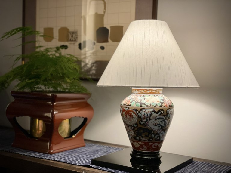 Τơ֥ / Table Lamp of Imari Polychrome Pot