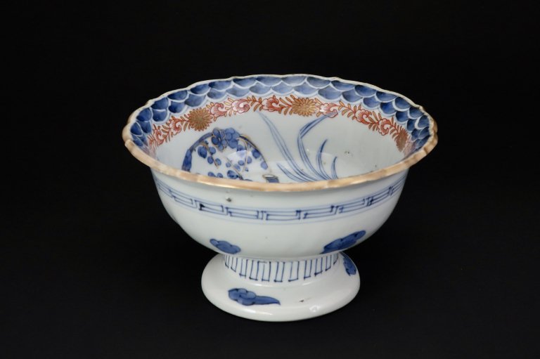 Τֳͷʸ / Imari Polychrome 'Haisen' Sake cup Washing Bowl