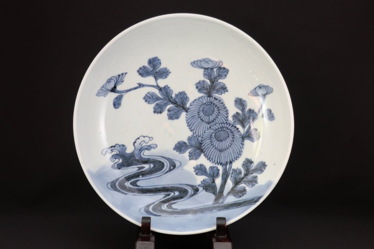 ΤյƲ֤ο޼ܻ / Imari Large Blue & White Plate with the picture of Chrysanthemum Flowes