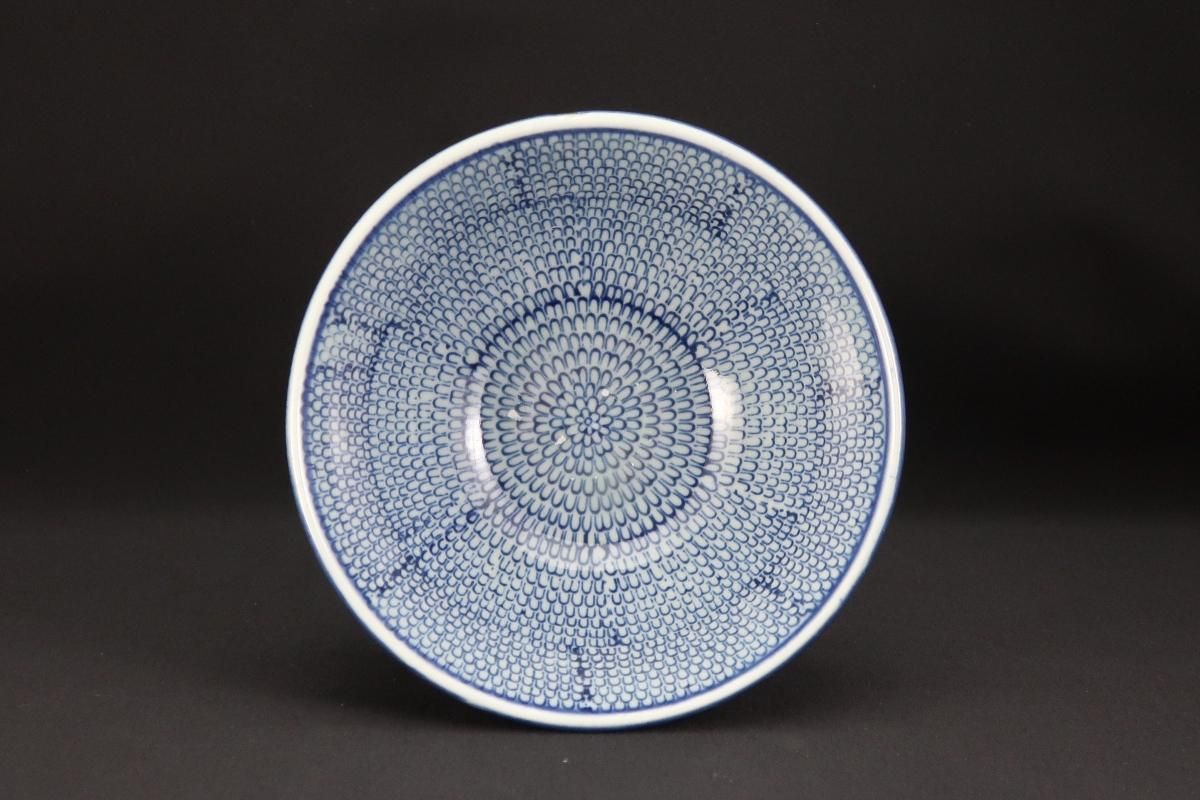伊万里印判染付微塵唐草文盃洗 / Imari Blue & White 'Haisen